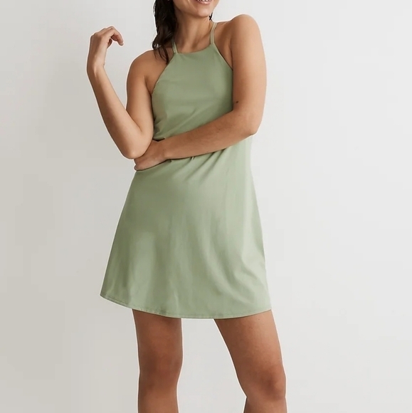 Madewell Sage Green Mini Dress - Picture 1 of 11